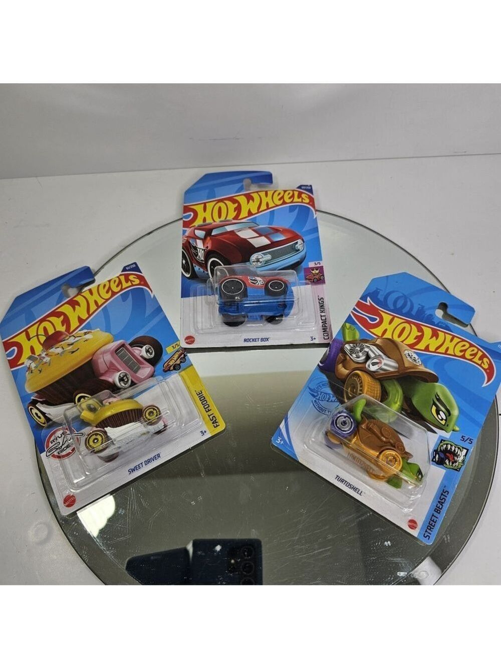 Hot Wheels Set Of 3 Street Beasts, Fast Foodie, Compact Kings Turtoshell